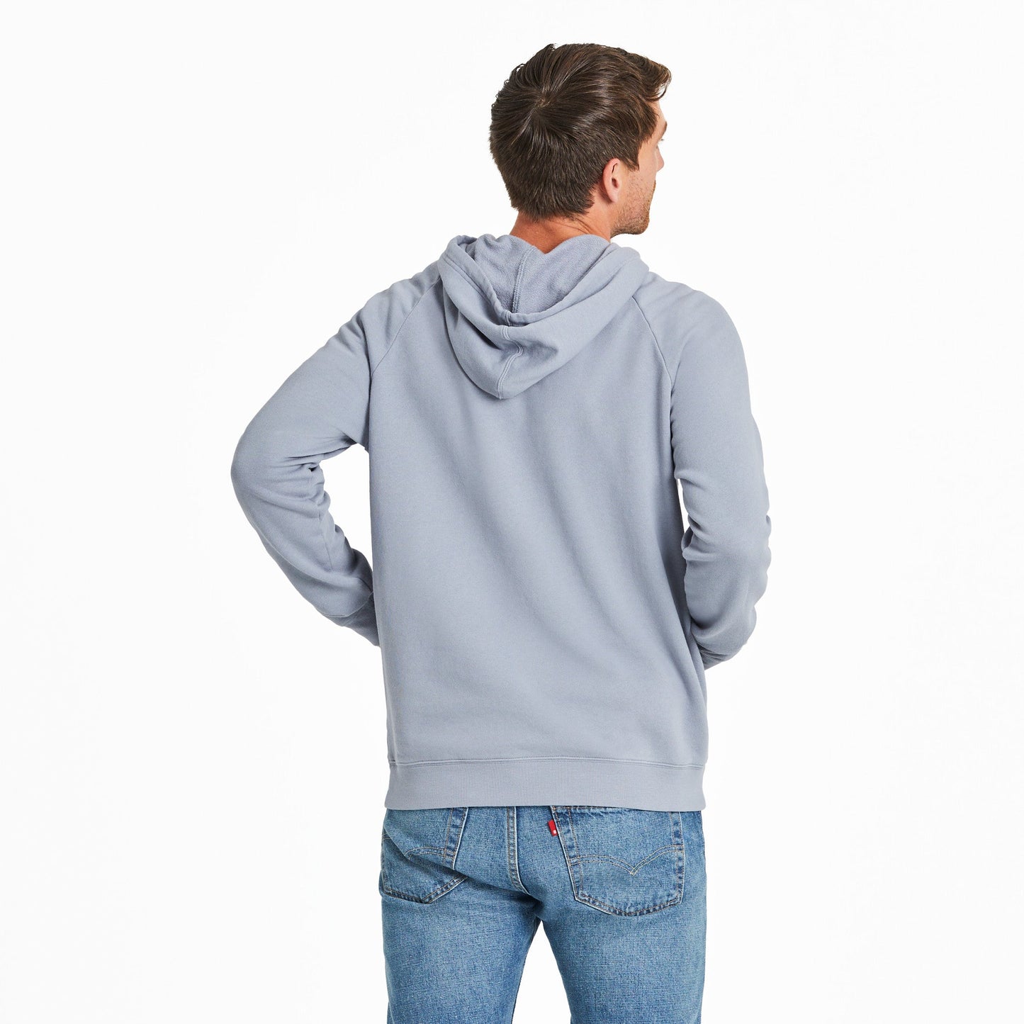 Men's Solid French Terry Pullover Hoodie