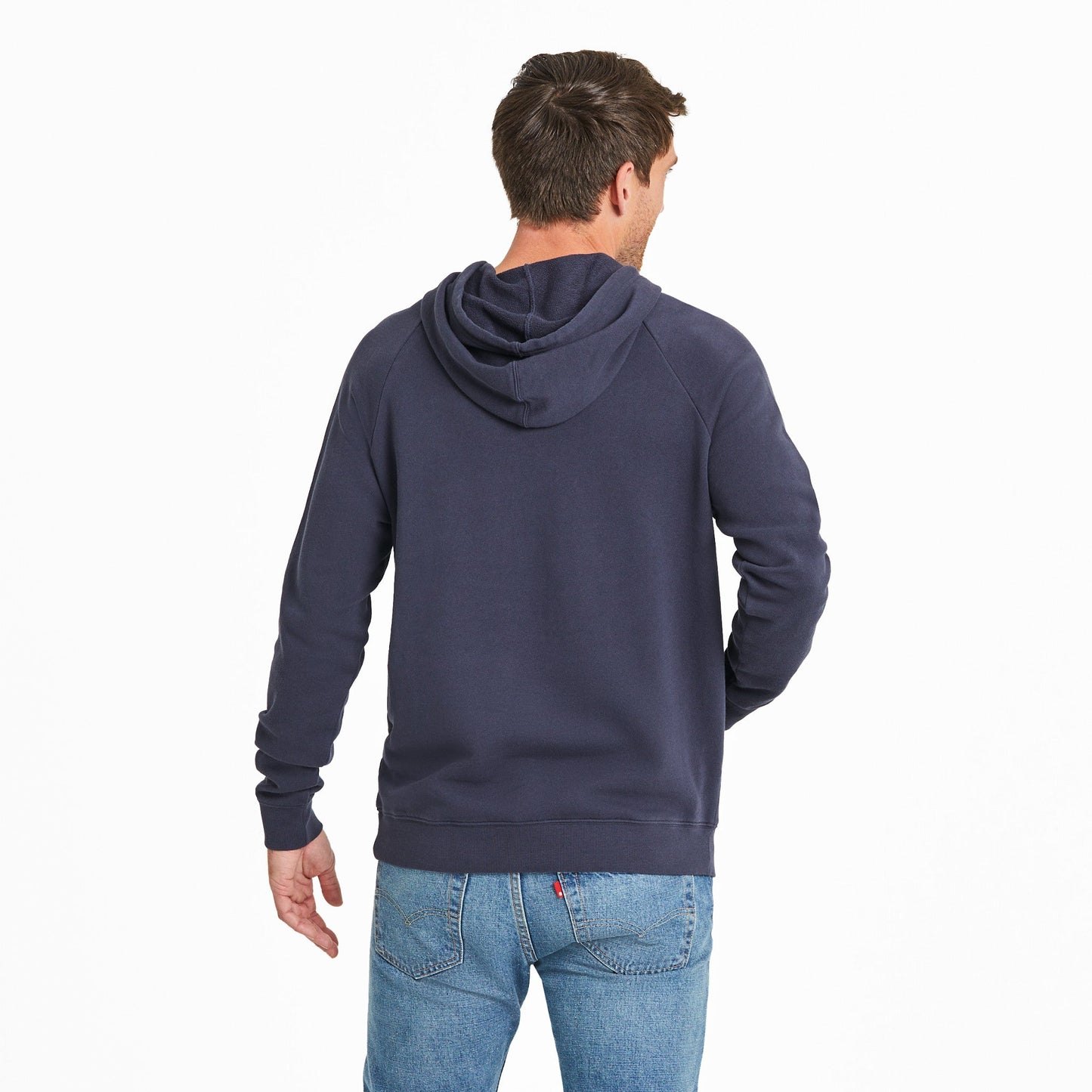 Men's Solid French Terry Pullover Hoodie