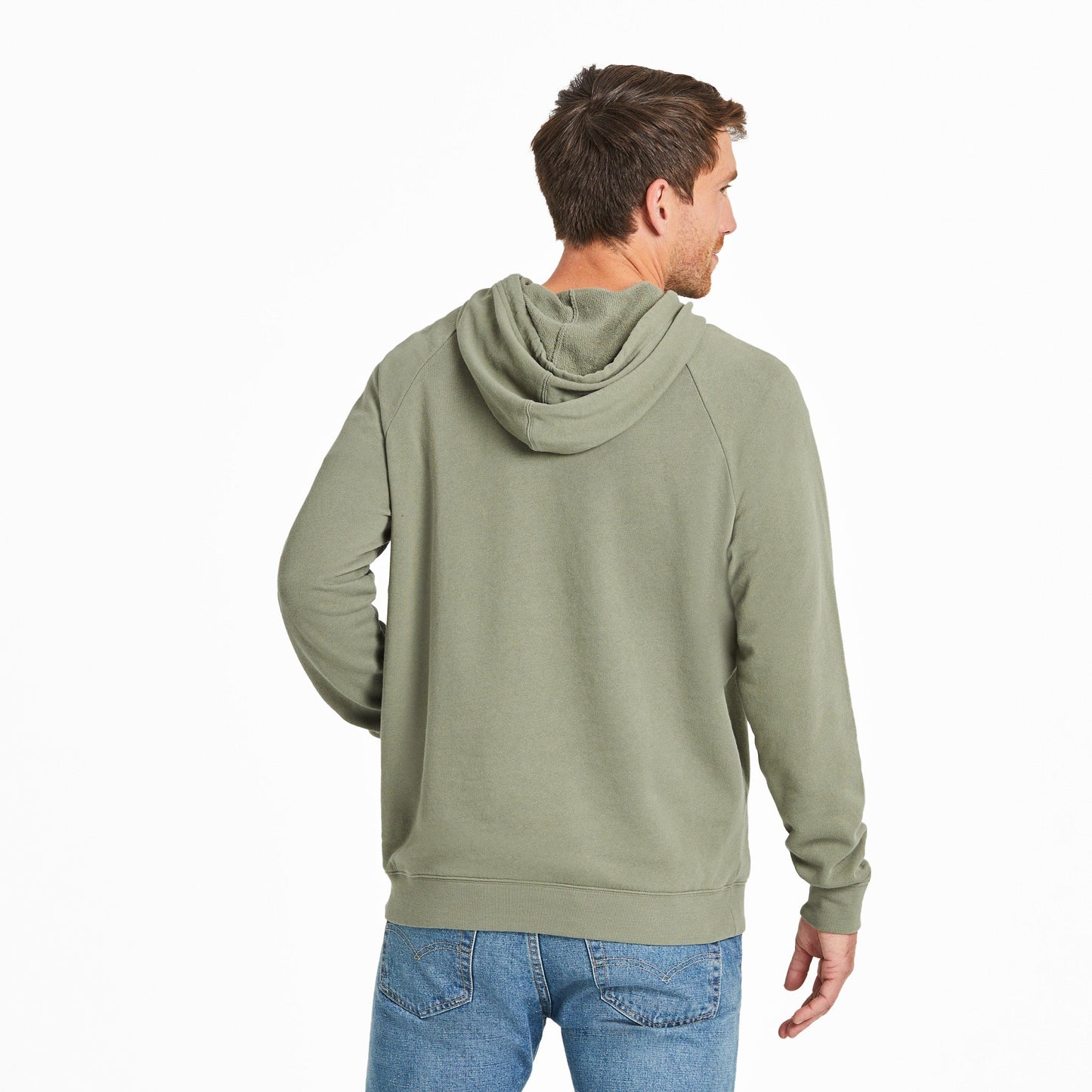 Men's Solid French Terry Pullover Hoodie