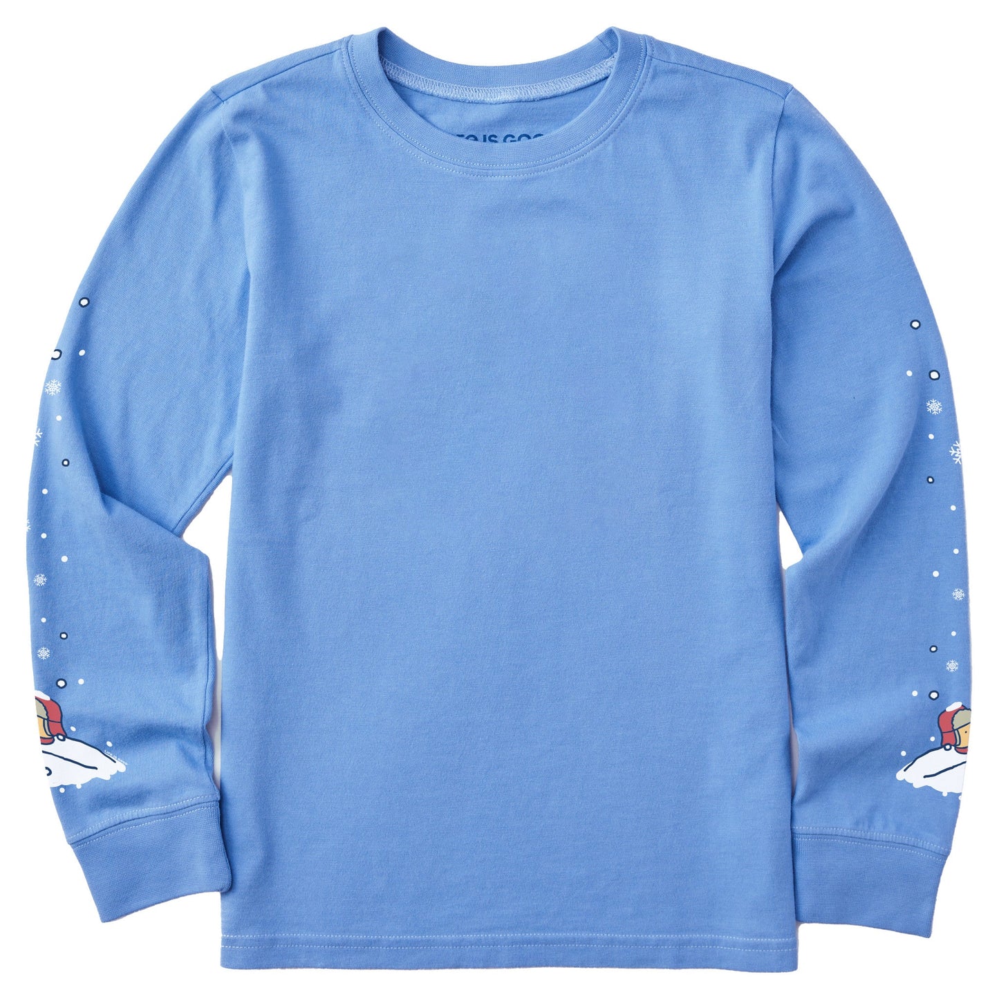 Kids Winnie Snow Pile Long Sleeve Crusher Tee