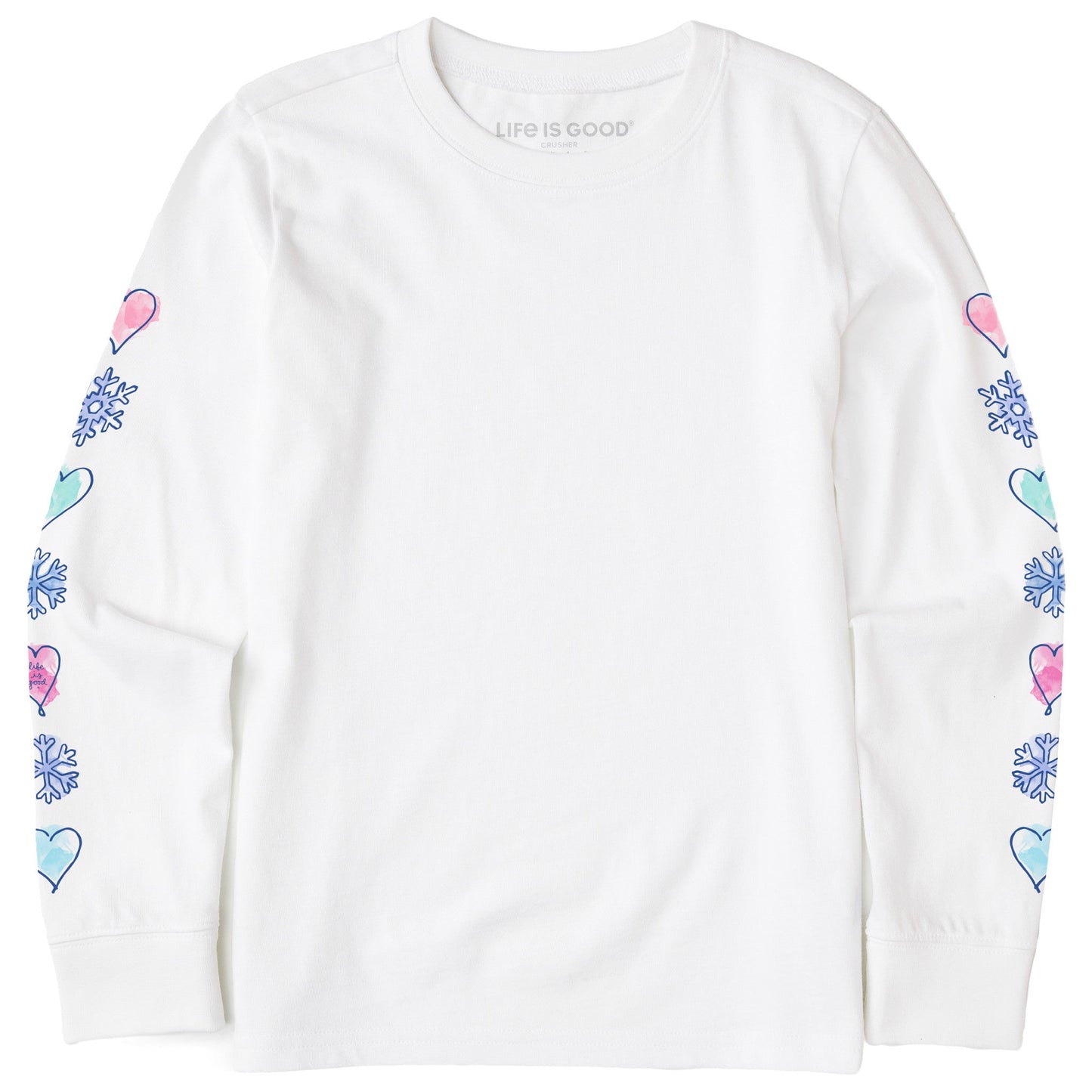 Kids Winter Icons Long Sleeve Crusher Tee