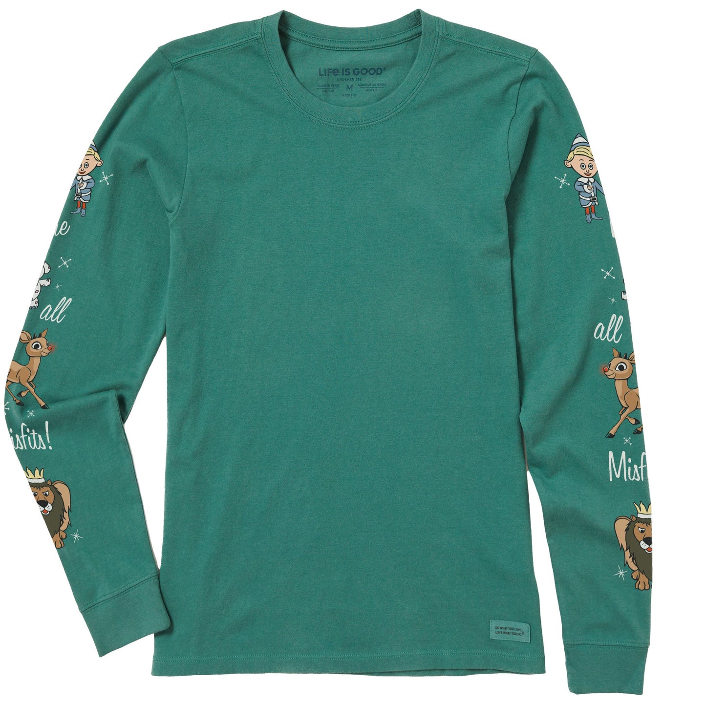 Women's We're All Misfits Friends Long Sleeve Crusher Tee