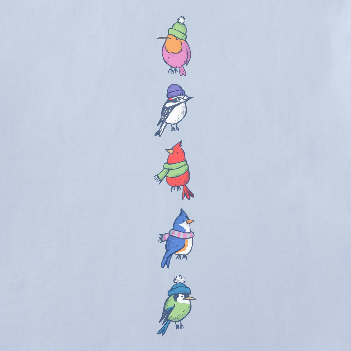 Women's Winter Birds Long Sleeve Crusher Tee