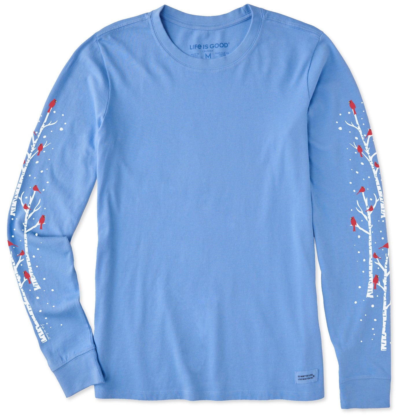 Women's Cardinal Birch Trees Long Sleeve Crusher Tee