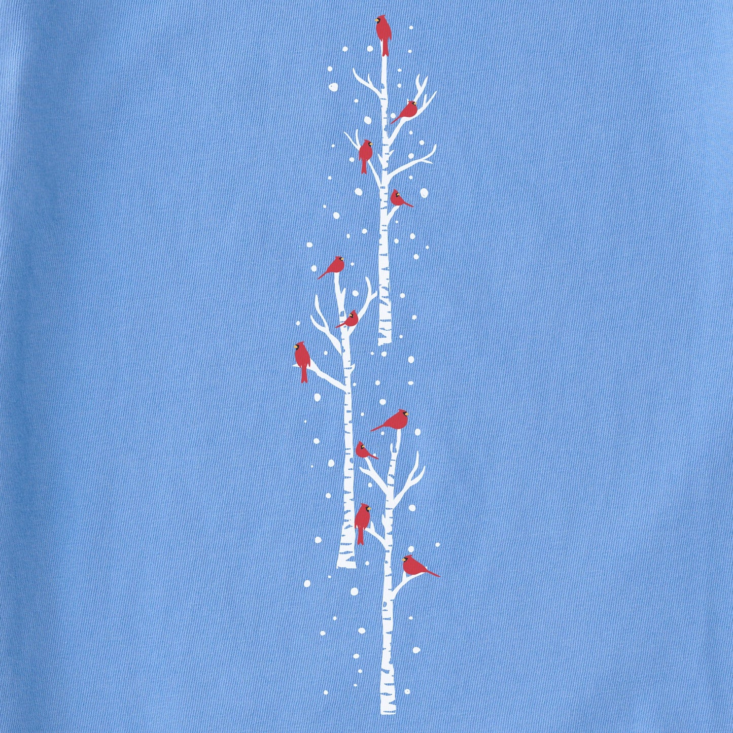 Women's Cardinal Birch Trees Long Sleeve Crusher Tee
