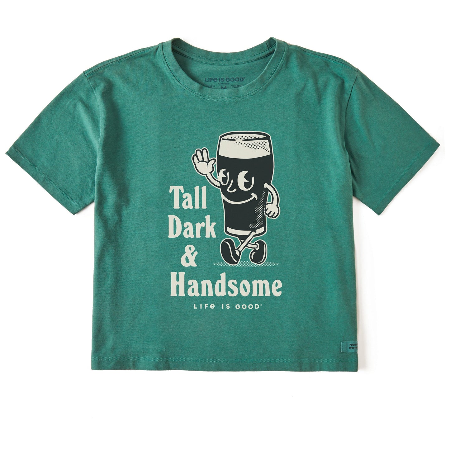 Women's Tall Dark & Handsome Short Sleeve Crusher Boxy Tee