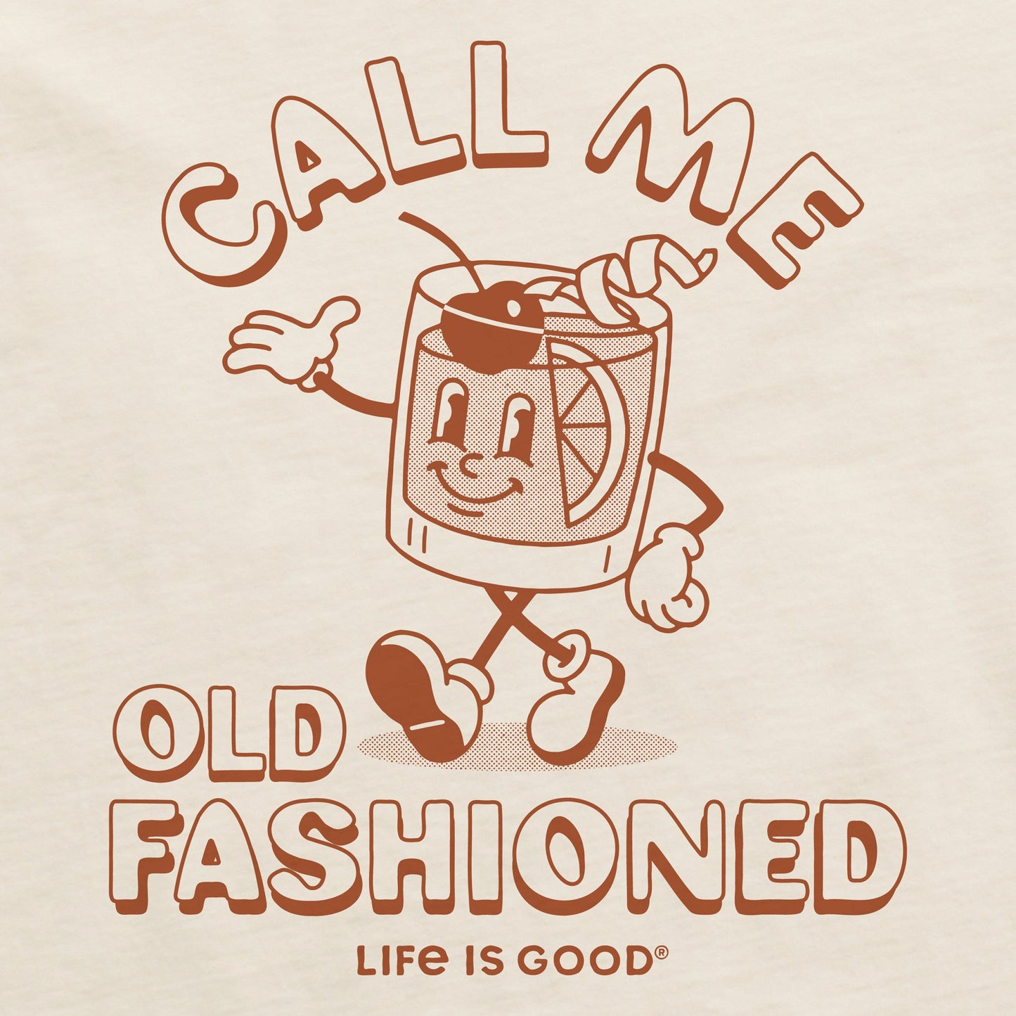 Women's Call Me Old Fashioned Mascot Short Sleeve Crusher Boxy Tee