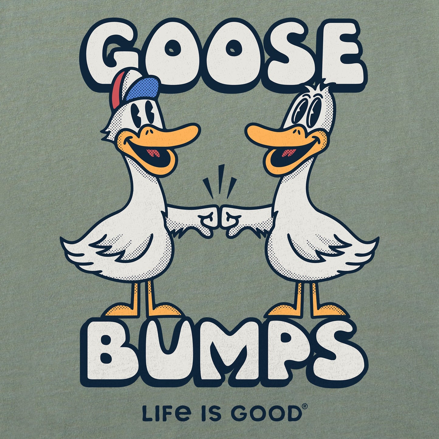 Women's Goose Bumps Mascot Short Sleeve Crusher Boxy Tee