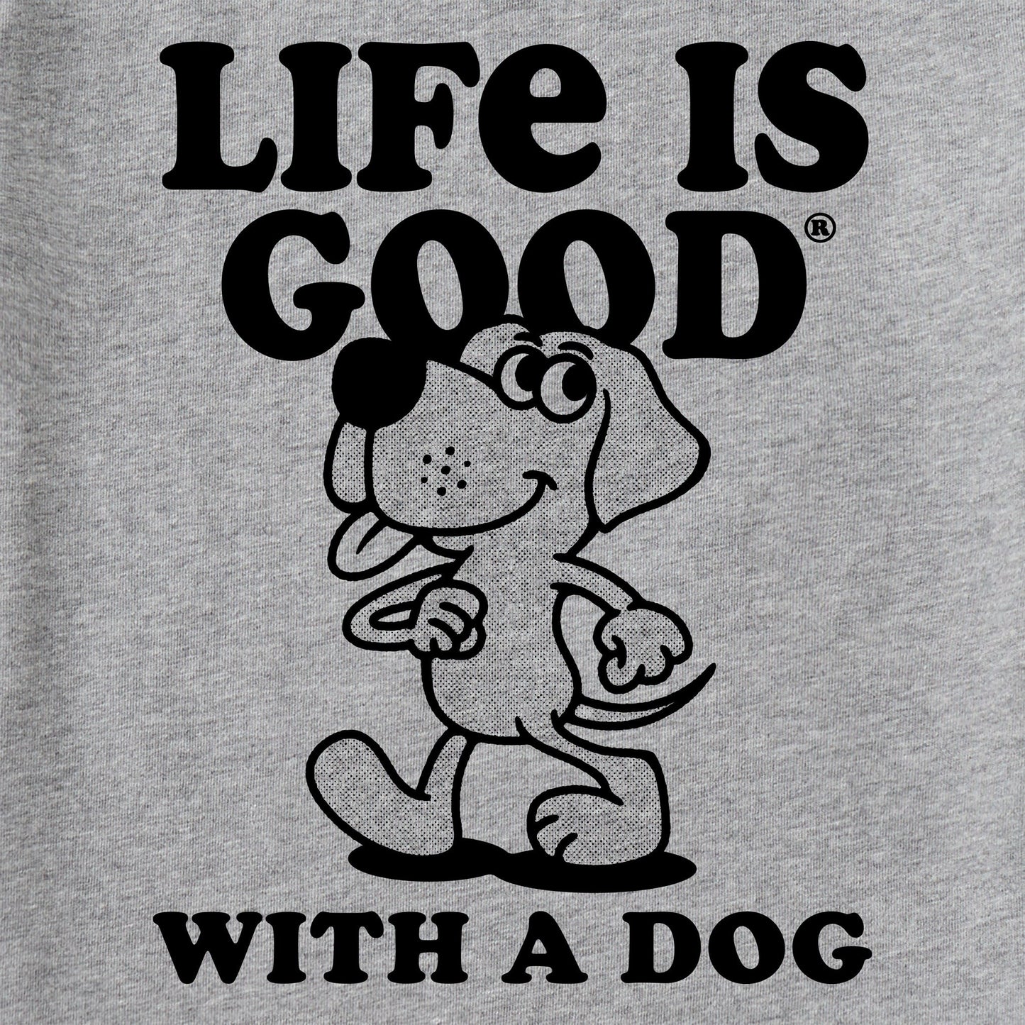 Men's Life is Good With a Dog Short Sleeve Tee