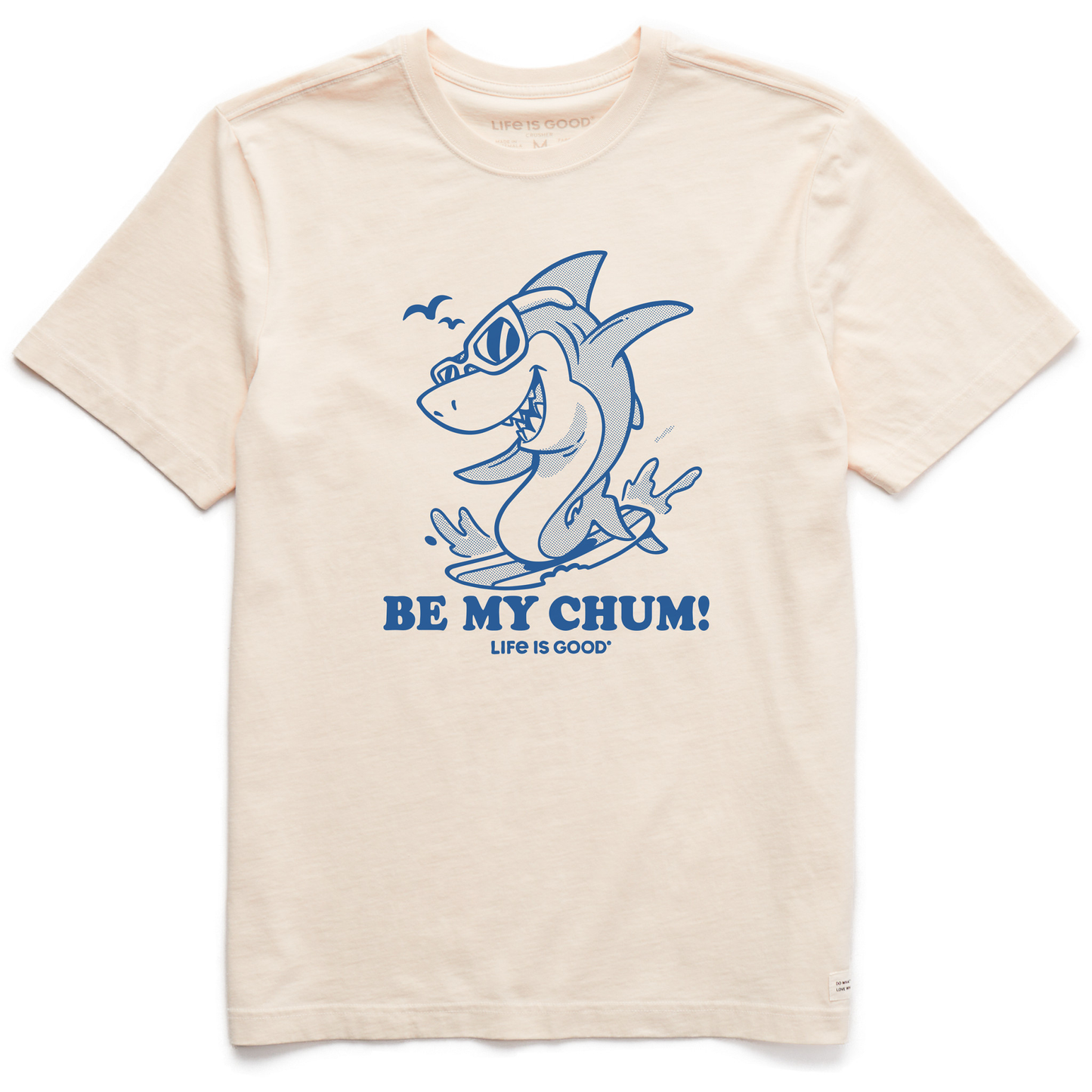 Men's Be My Chum Shark Short Sleeve Crusher Tee