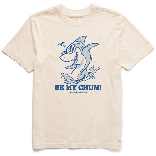 Men's Be My Chum Shark Short Sleeve Crusher Tee