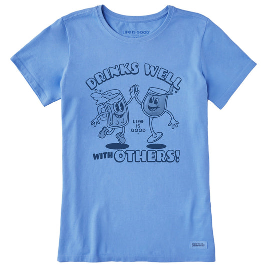Women's Drinks Well With Others Mascot Short Sleeve Tee