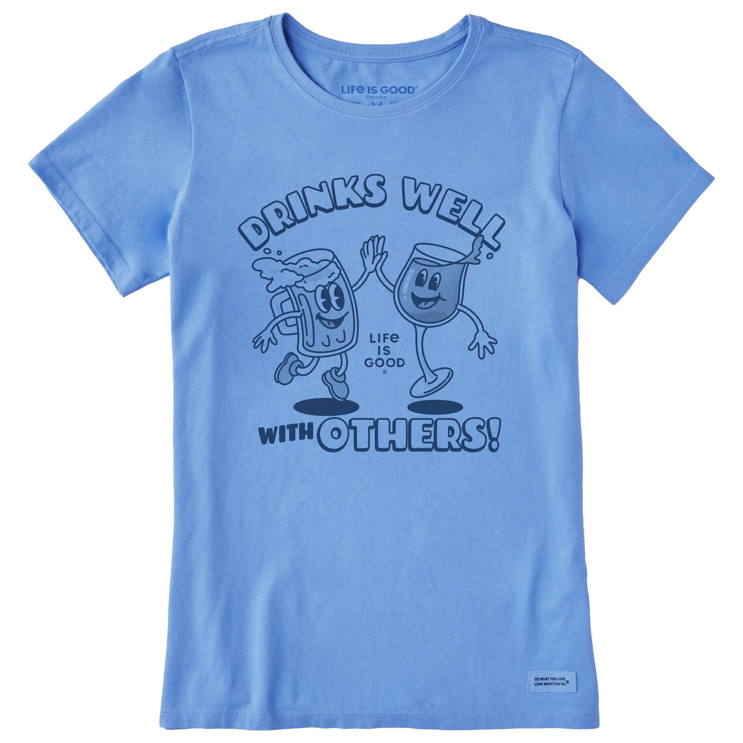 Women's Drinks Well With Others Mascot Short Sleeve Tee