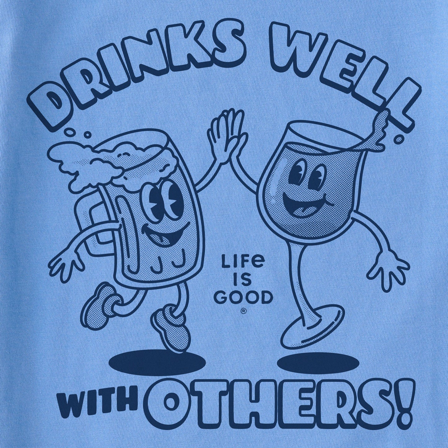 Women's Drinks Well With Others Mascot Short Sleeve Tee
