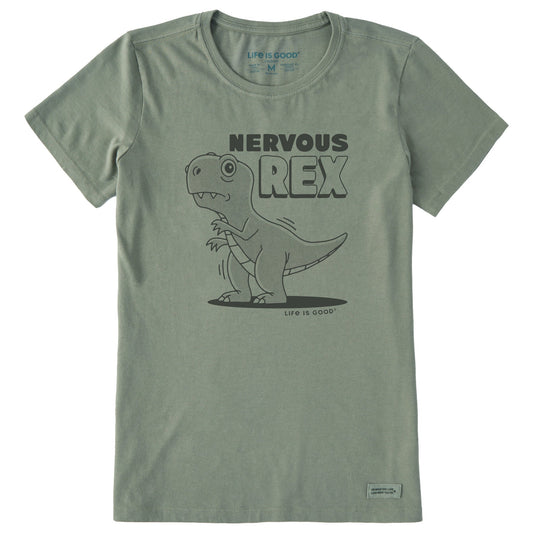 Women's Nervous Rex Dino Short Sleeve Crusher Tee