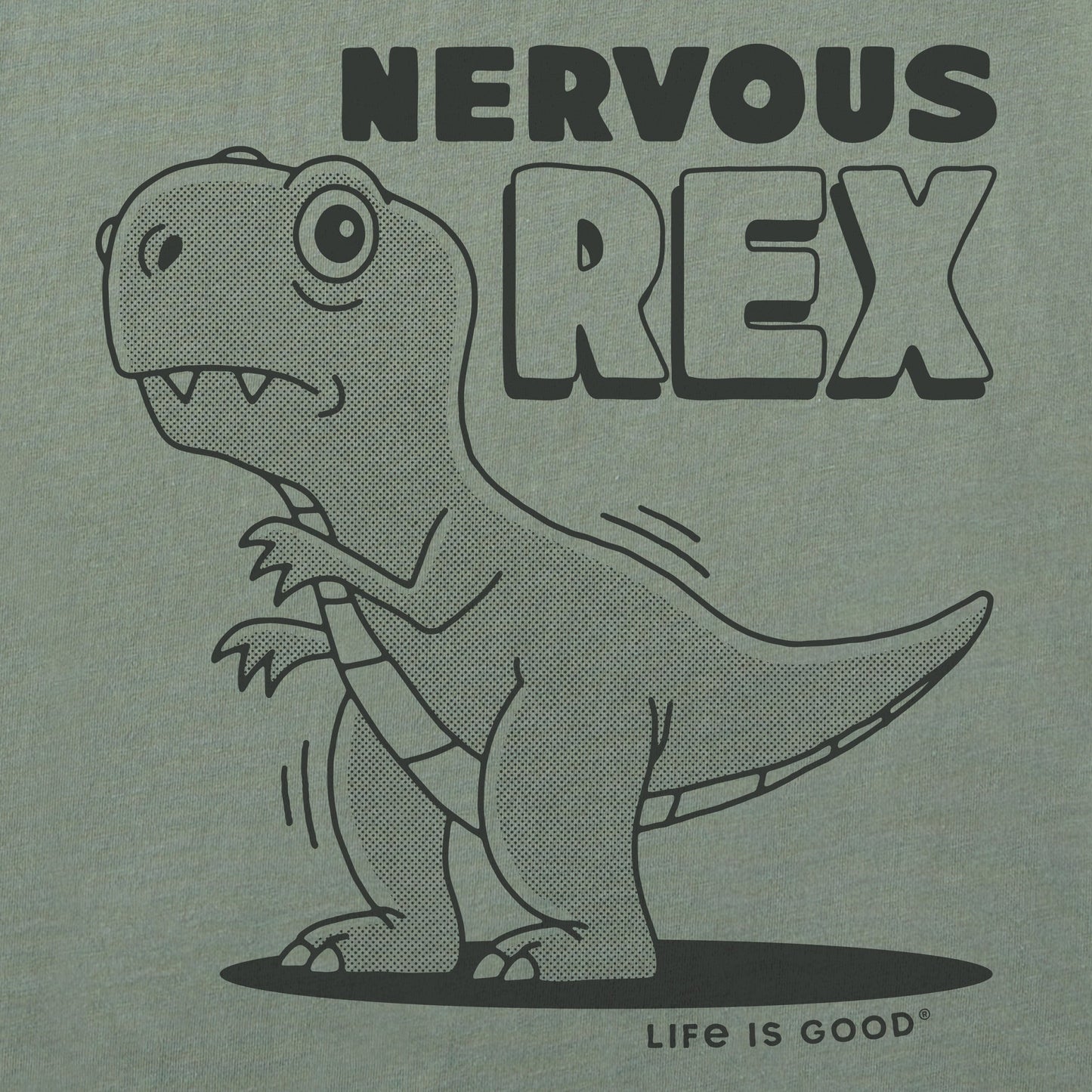 Women's Nervous Rex Dino Short Sleeve Crusher Tee