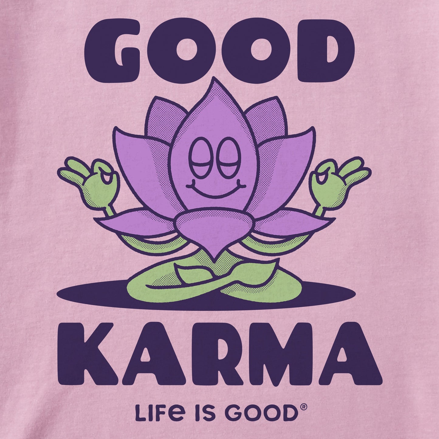Women's Good Karma Lotus Short Sleeve Crusher Boxy Tee