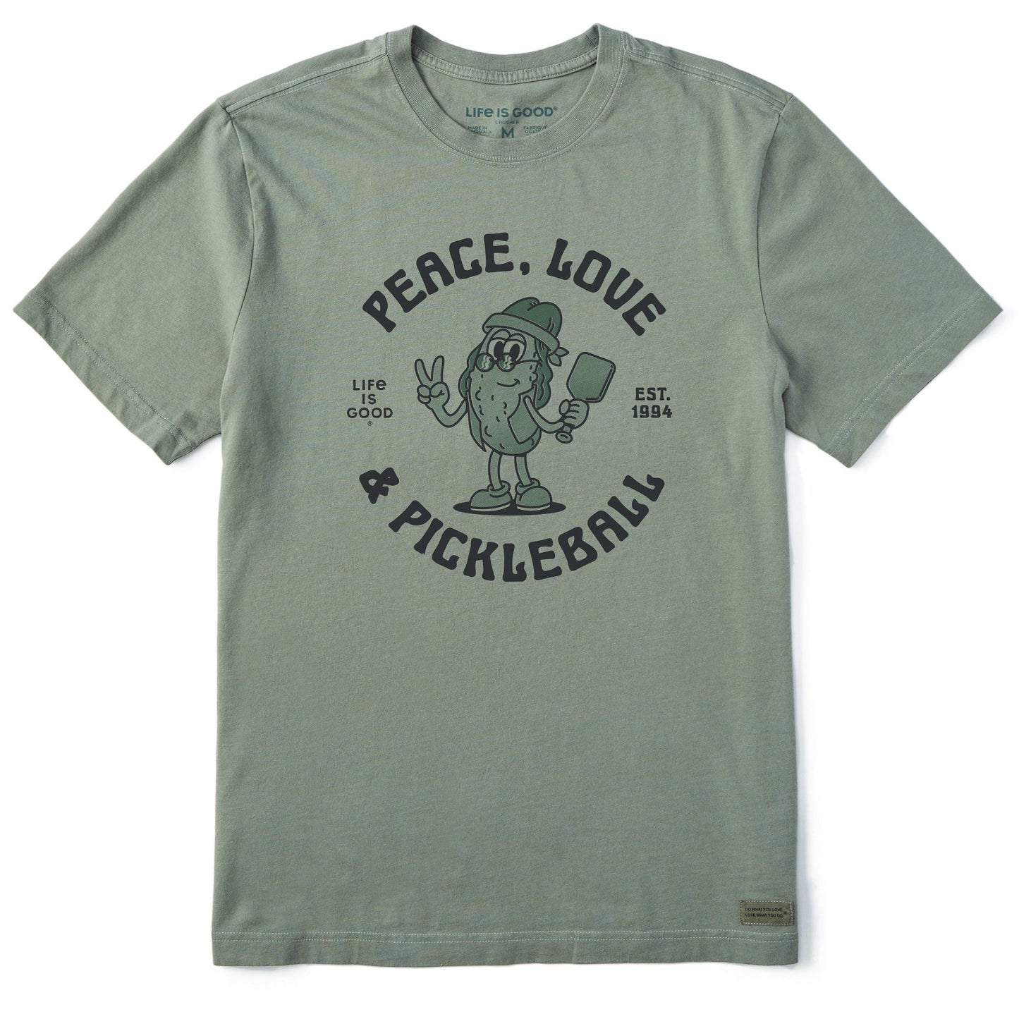 Men's Peace Love and Pickleball Short Sleeve Tee