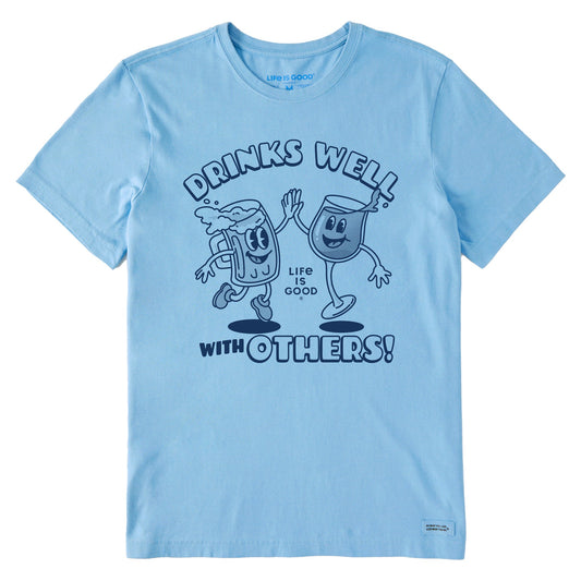 Men's Drinks Well With Others Mascot Short Sleeve Tee