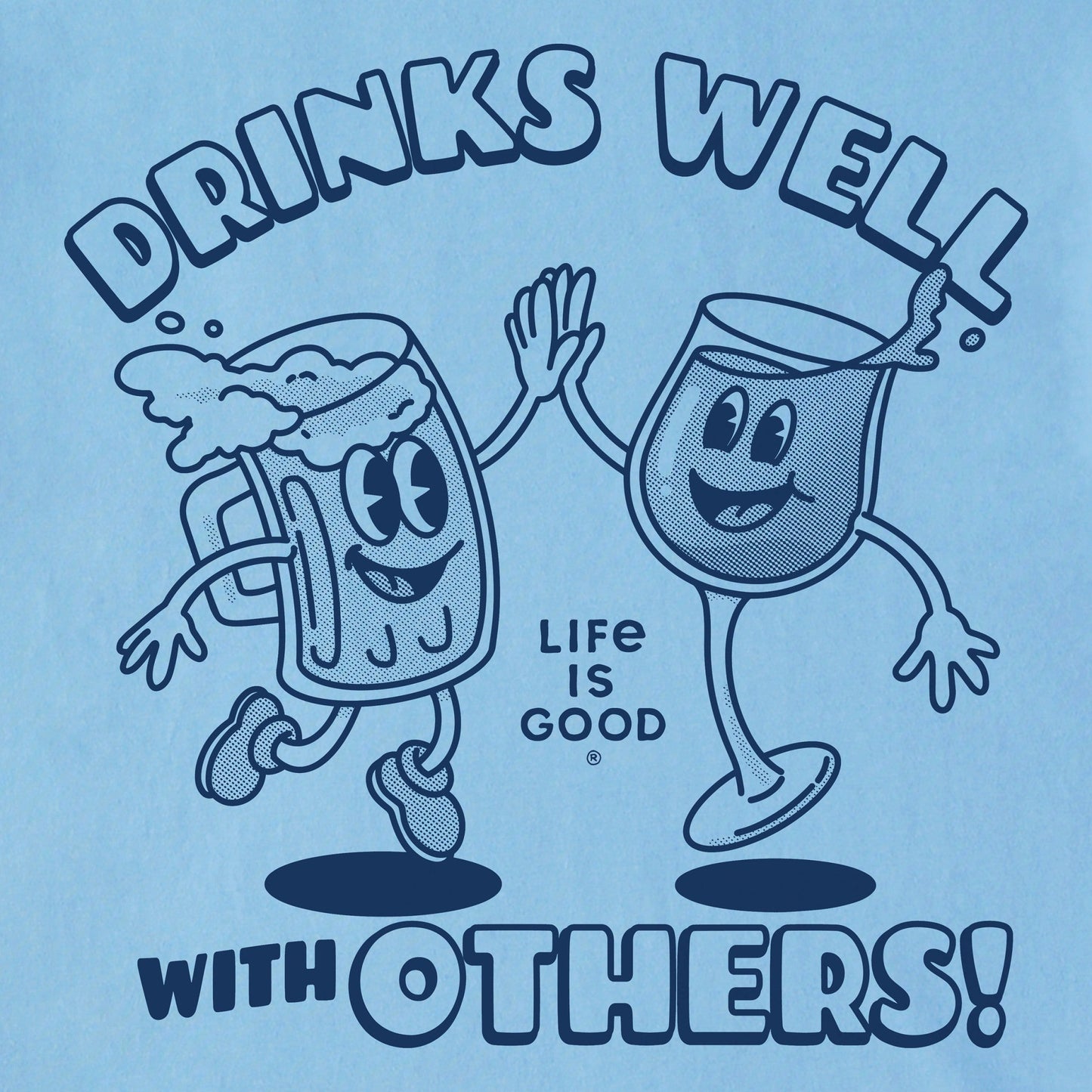 Men's Drinks Well With Others Mascot Short Sleeve Tee