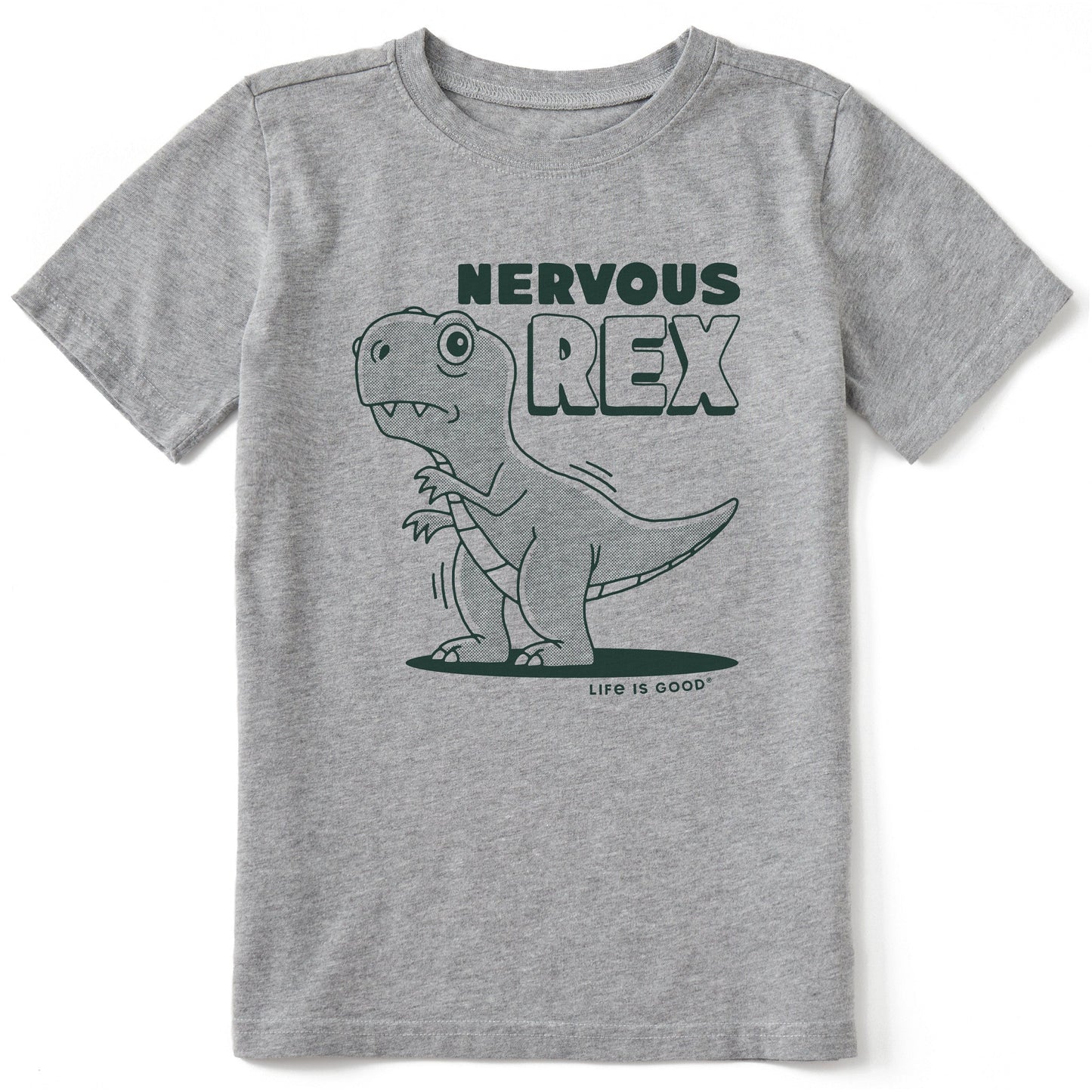 Kids Nervous Rex Dino Short Sleeve Crusher Tee