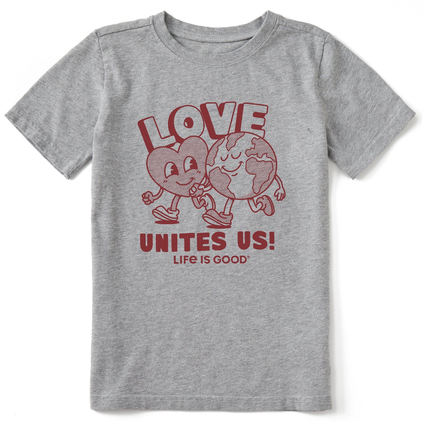Kids Love Unites Us Globe Short Sleeve Crusher Tee