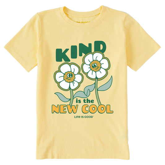 Kids Kind is the New Cool Flowers Short Sleeve Crusher Tee
