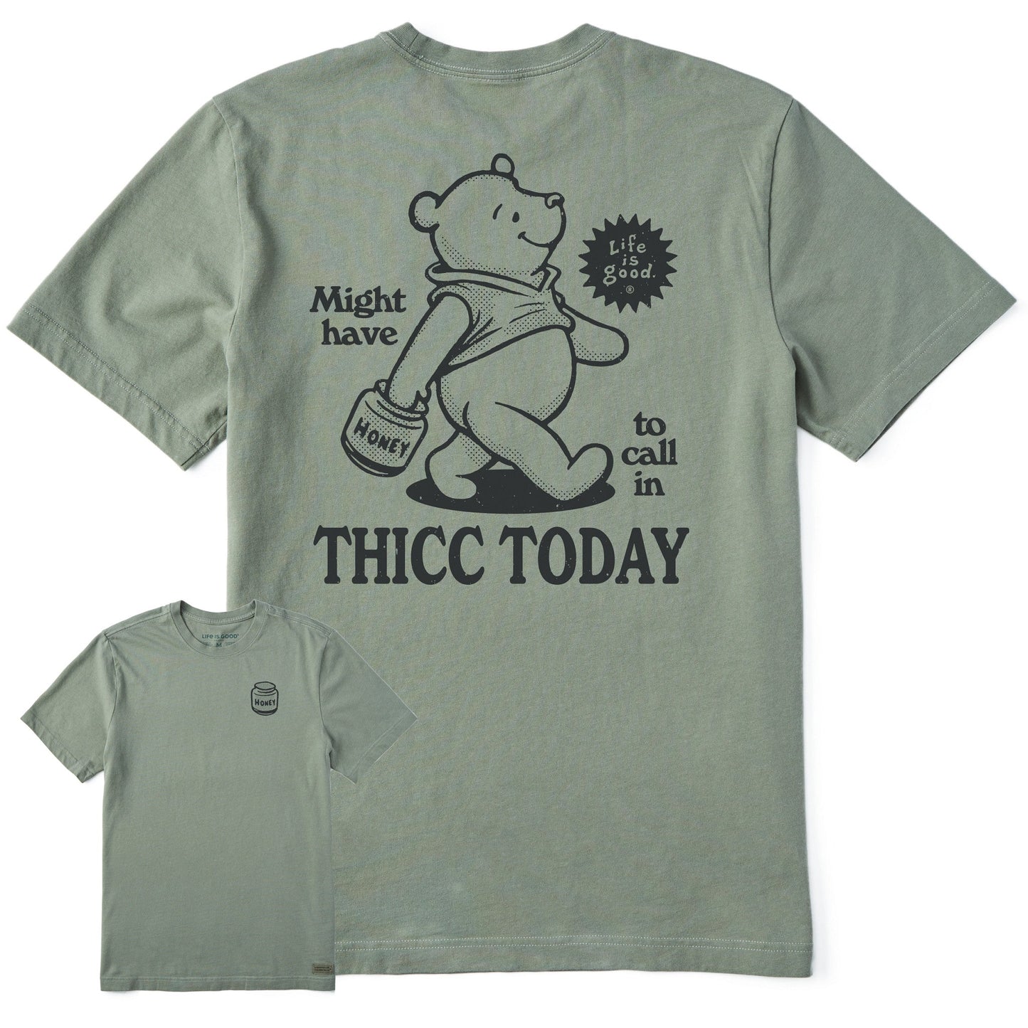 Men's Might Have to Call in Thicc Pooh Short Sleeve Tee