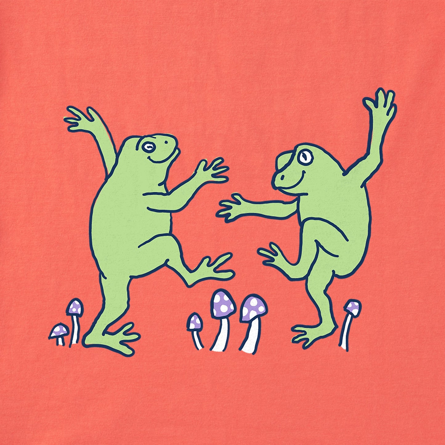 Women's Dancing Frogs Short Sleeve Crusher Boxy Tee