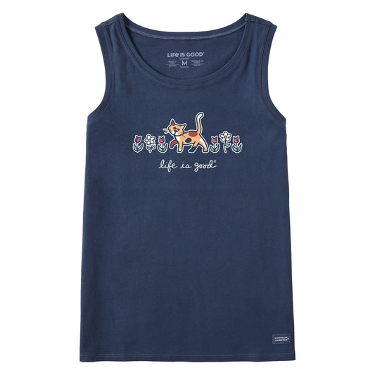 Women's Al with Flowers Crusher Tank