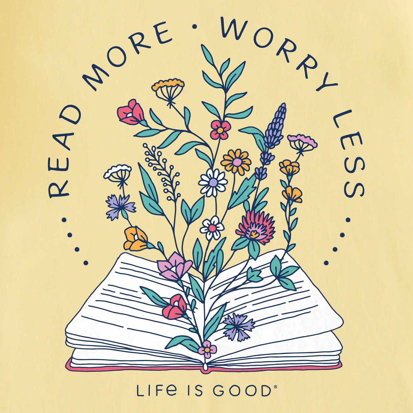 Women's Read More Flower Book Crusher Tank