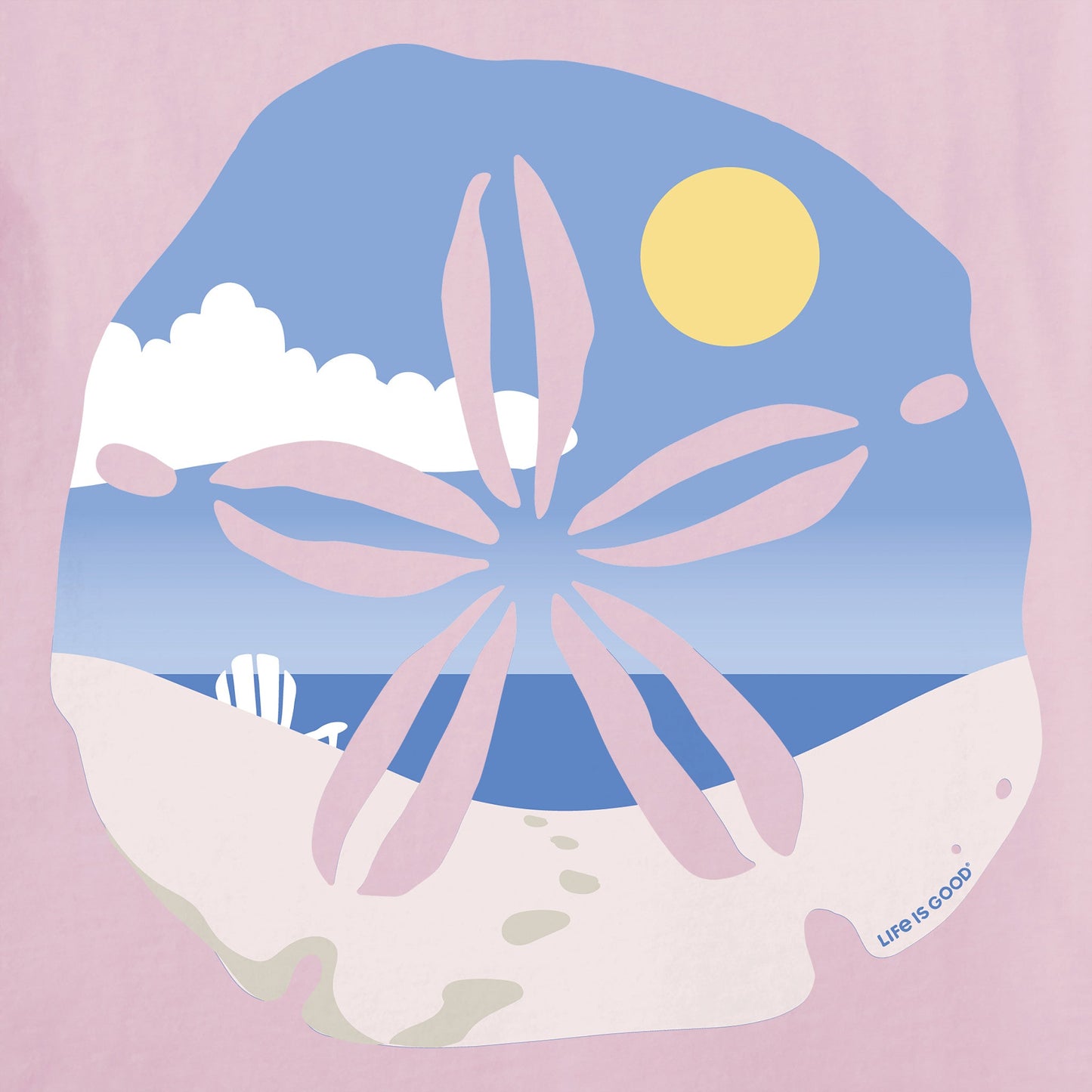 Women's Sand Dollar Beach Scene Crusher Tank