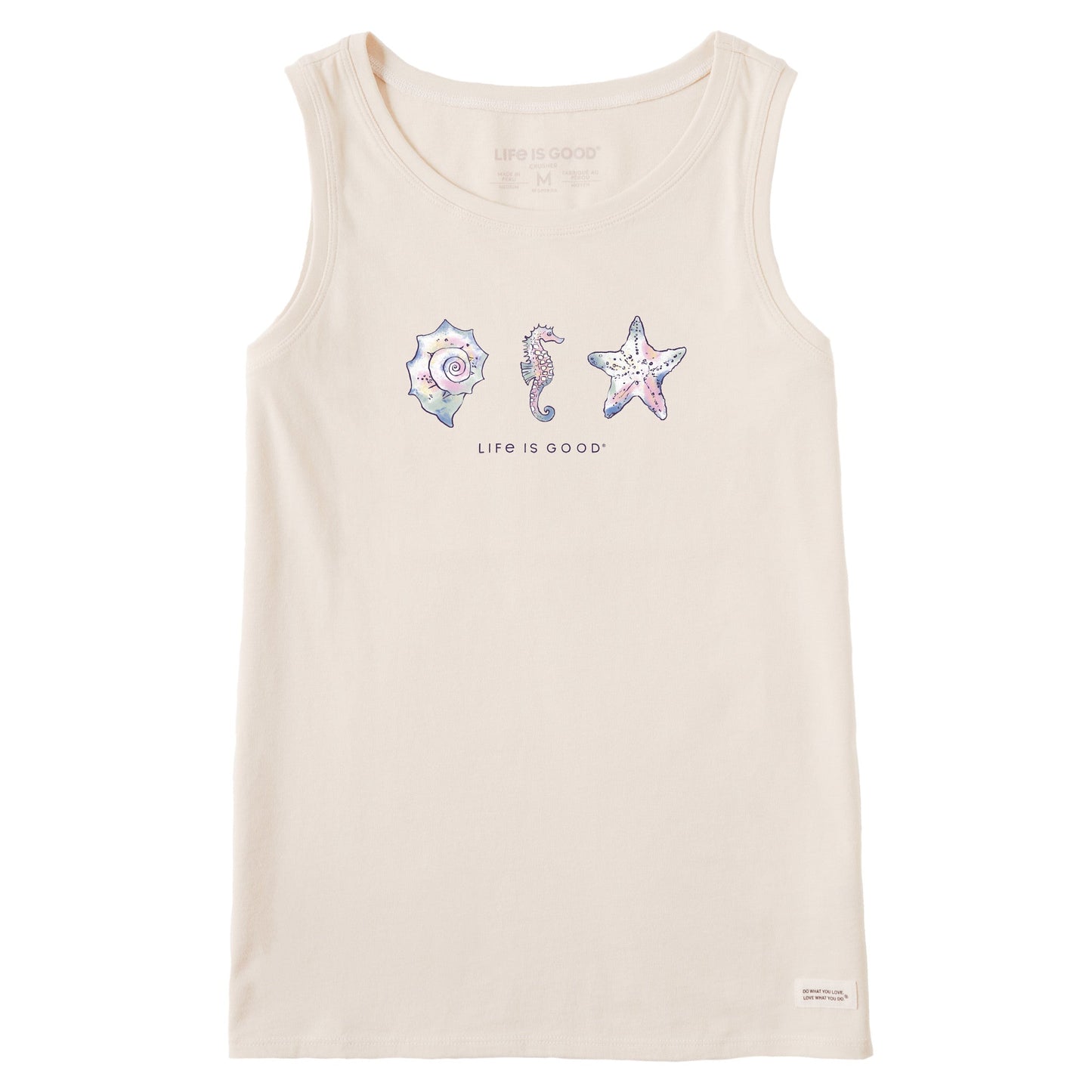 Women's Sea Life and Shells Crusher Tank