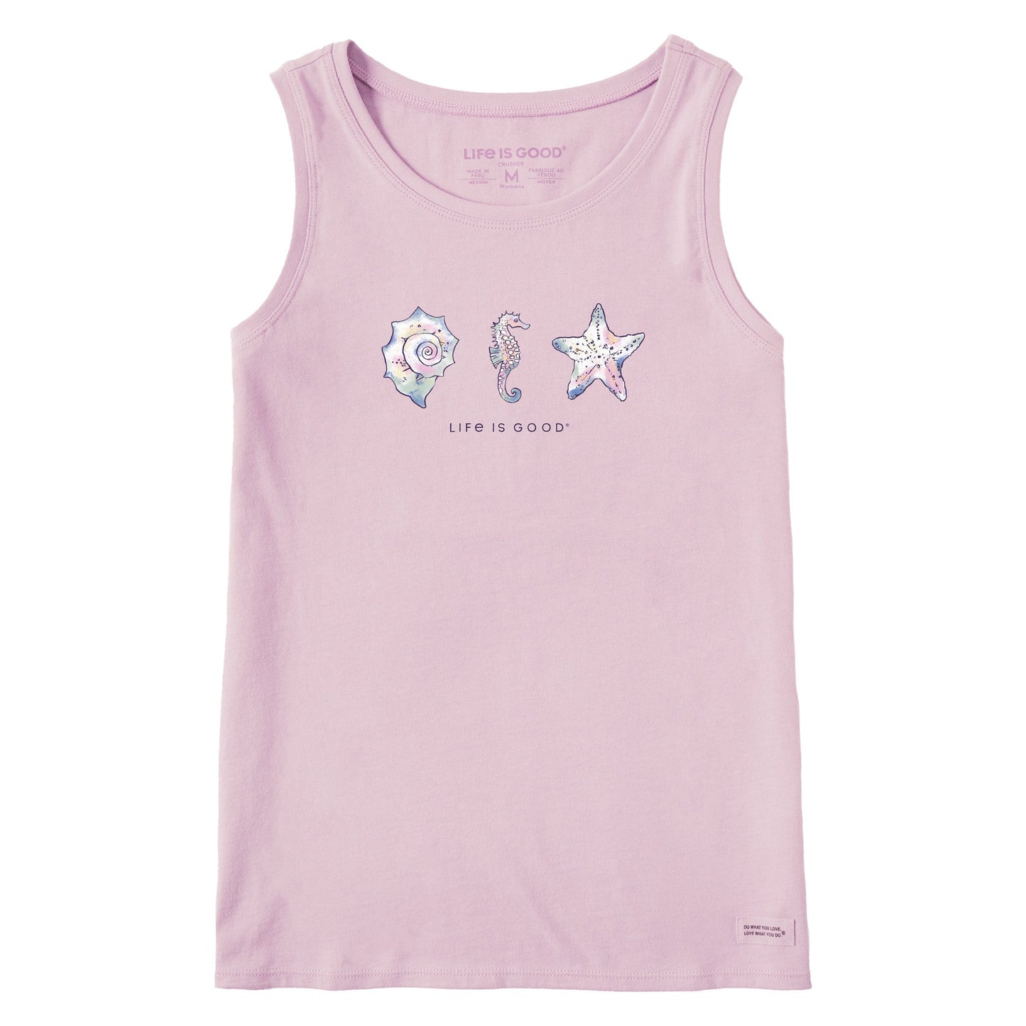 Women's Sea Life and Shells Crusher Tank