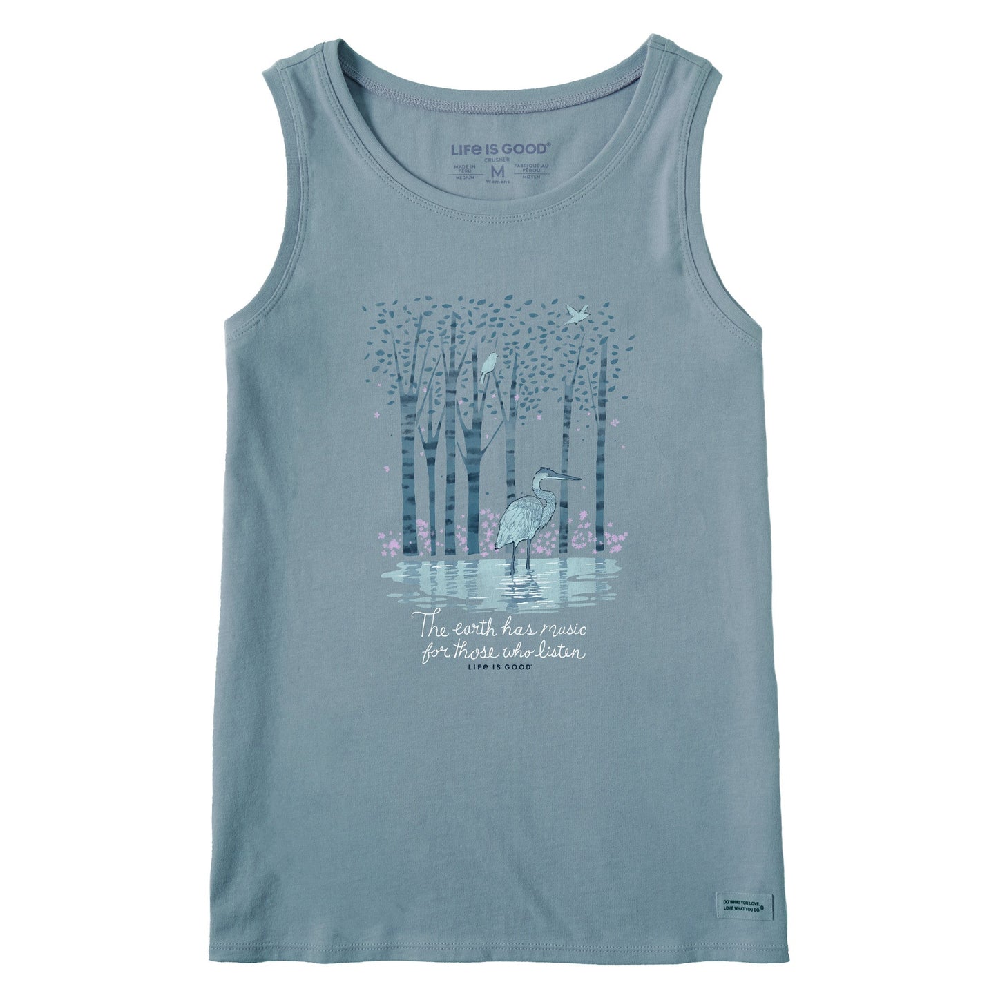 Women's Earth Has Music Heron Crusher Tank