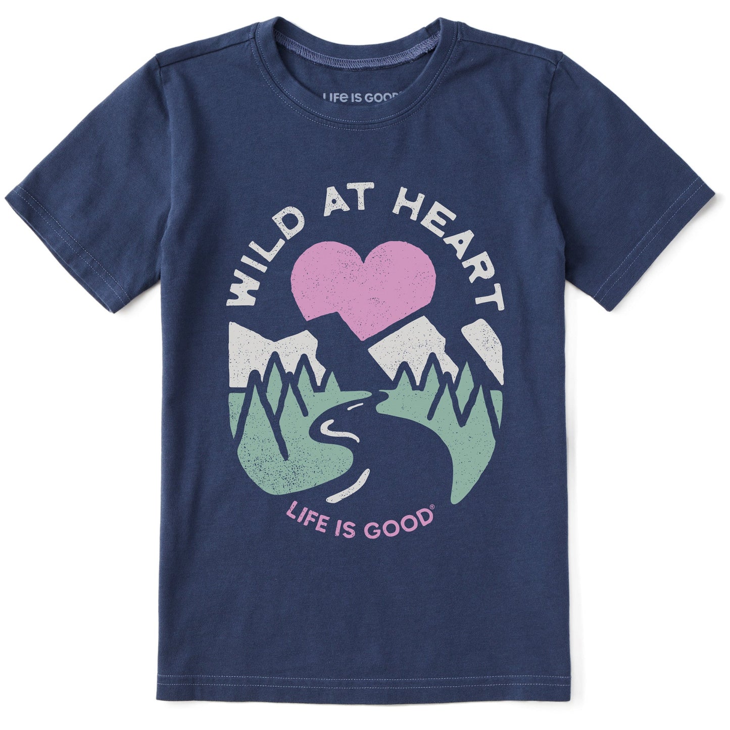 Kids Wild at Heart Sunset Short Sleeve Crusher Tee