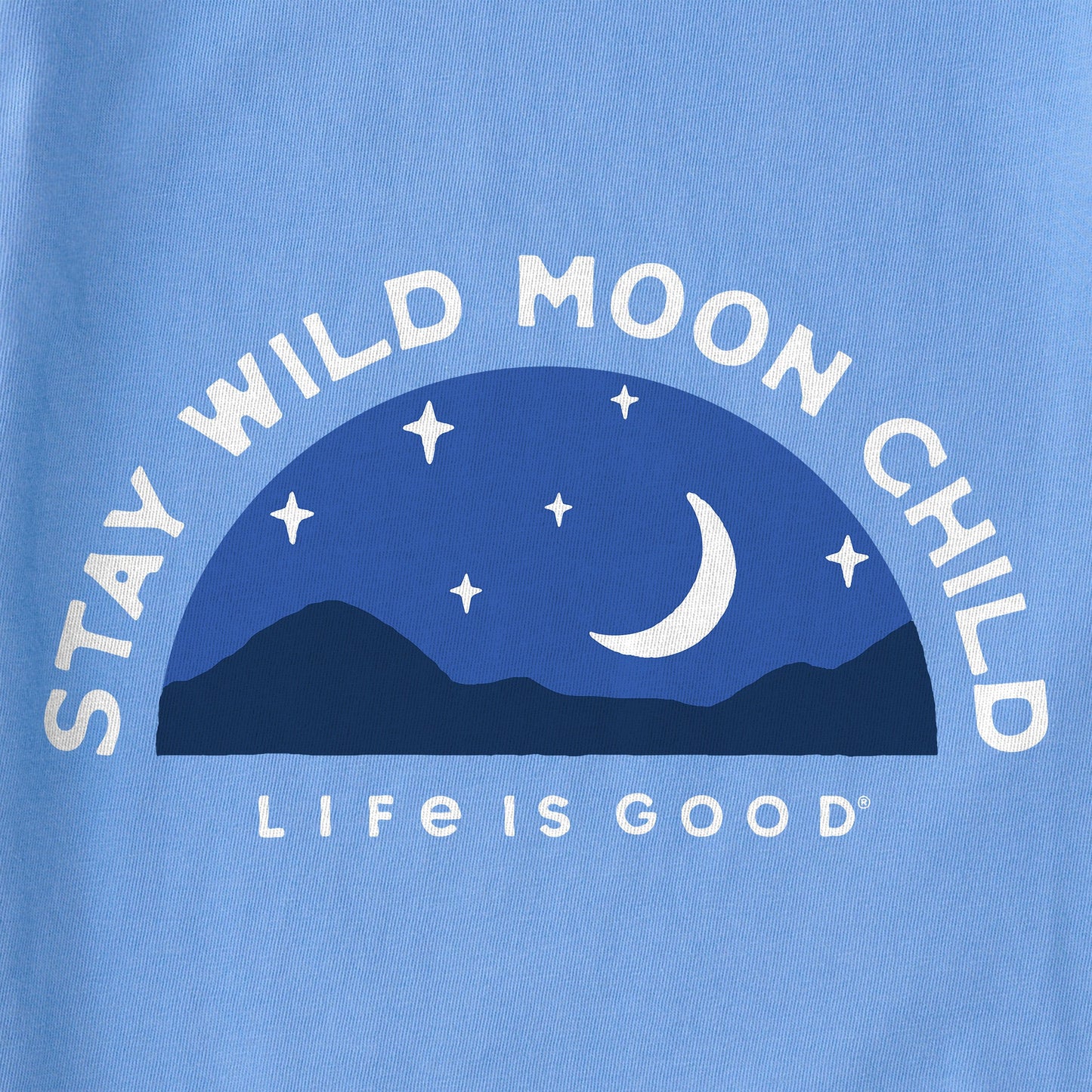 Kids Stay Wild Moon Child Landscape Short Sleeve Crusher Tee