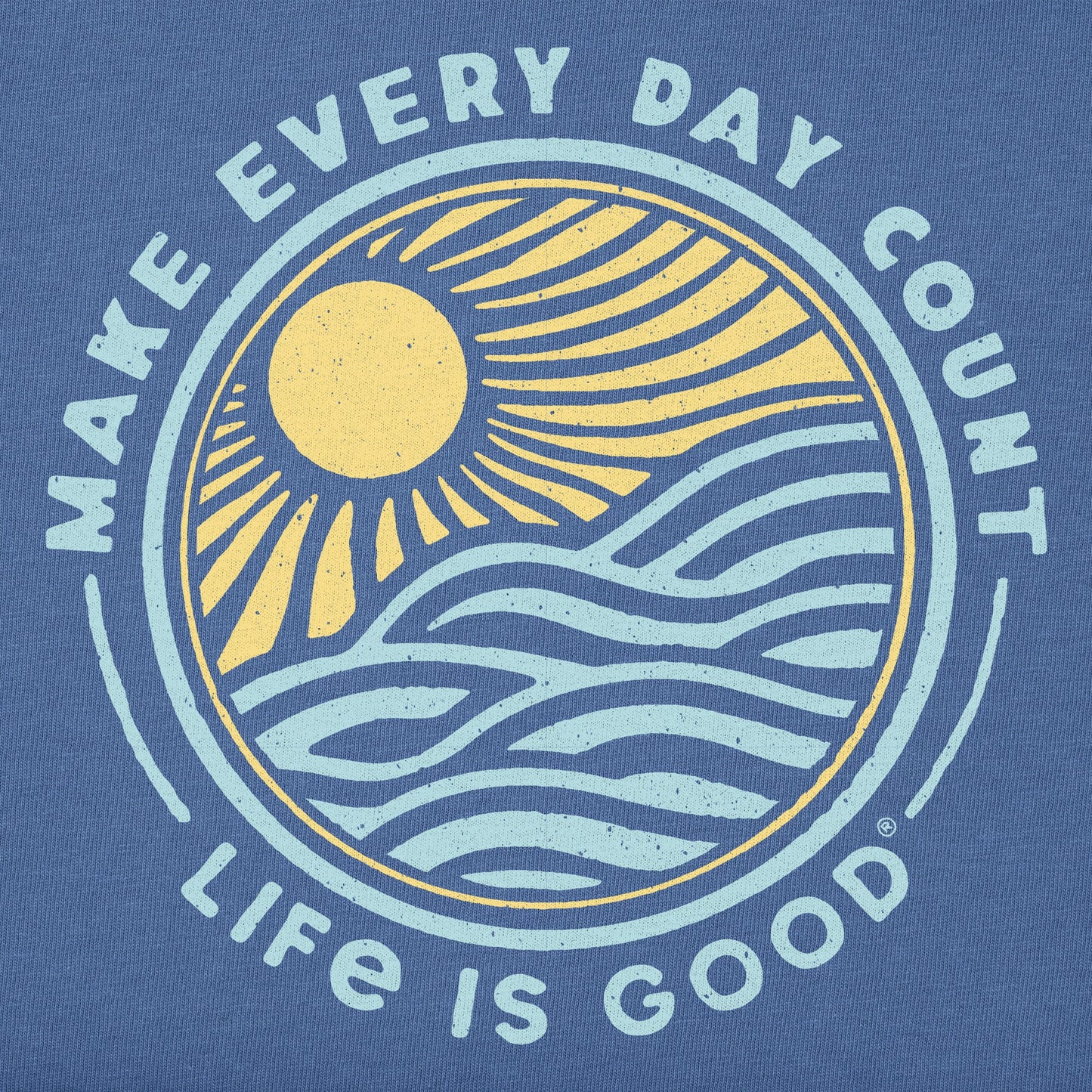 Kids Make Every Day Count Sunset Short Sleeve Crusher Tee