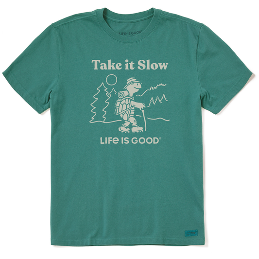 Men's Take it Slow Turtle Hike Short Sleeve Crusher Tee