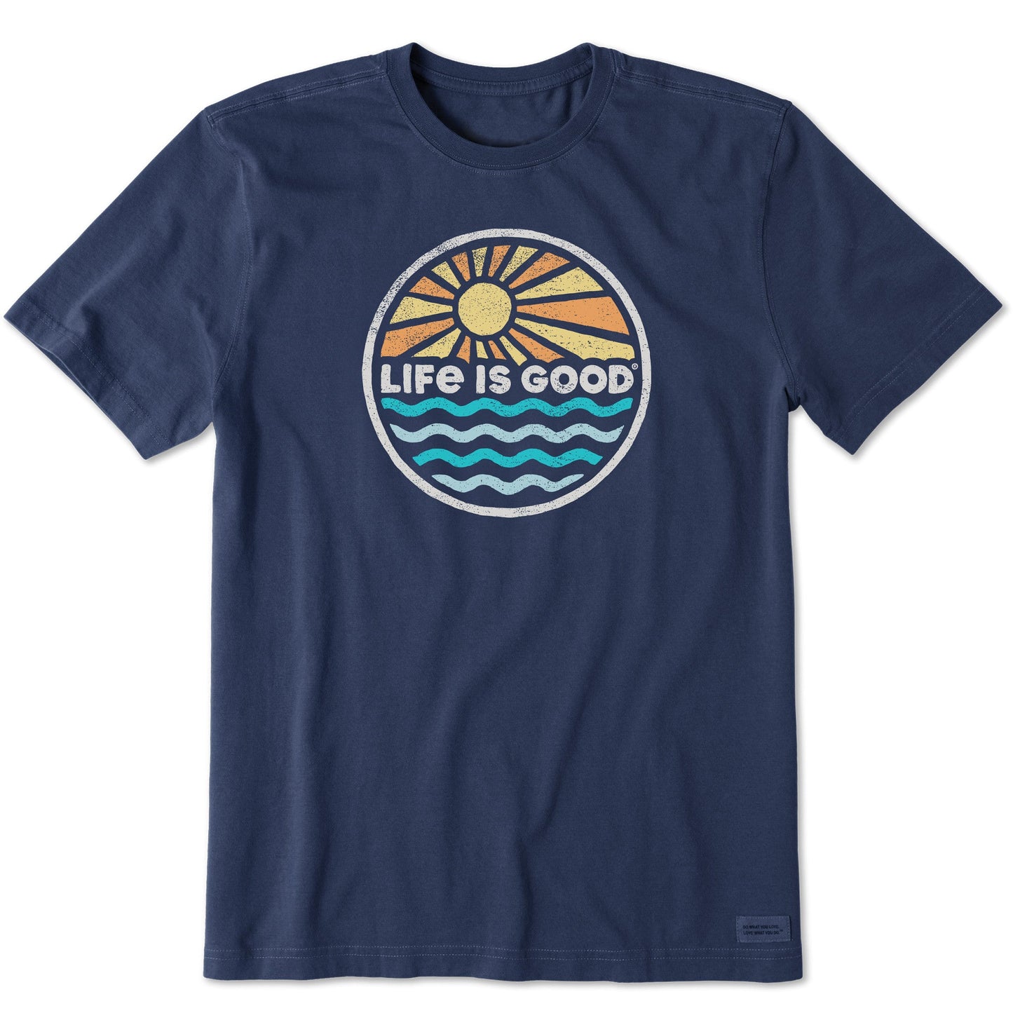 Men's Life is Good Sunset on the Water Short Sleeve Tee