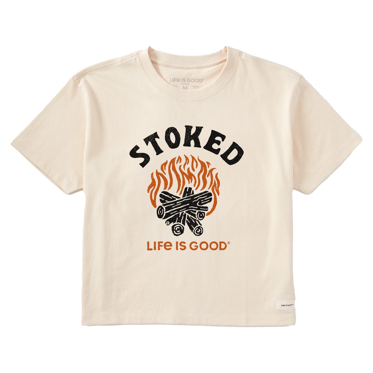 Women's Stoked Campfire Short Sleeve Crusher Boxy Tee