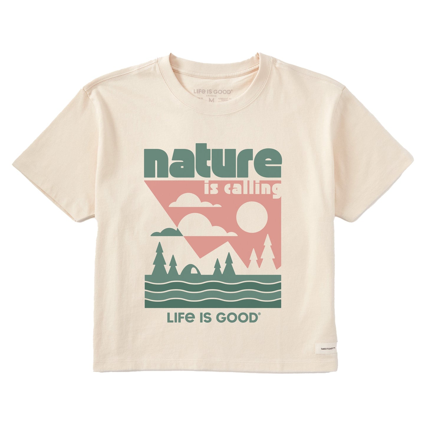 Women's Nature is Calling Short Sleeve Crusher Boxy Tee