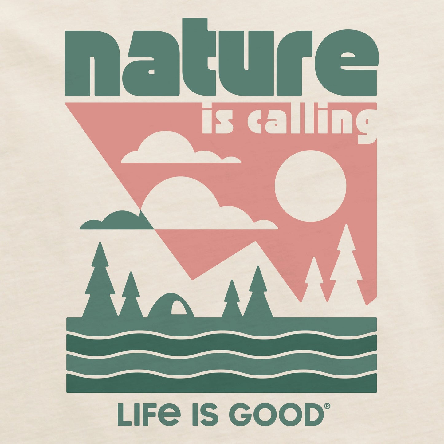 Women's Nature is Calling Short Sleeve Crusher Boxy Tee