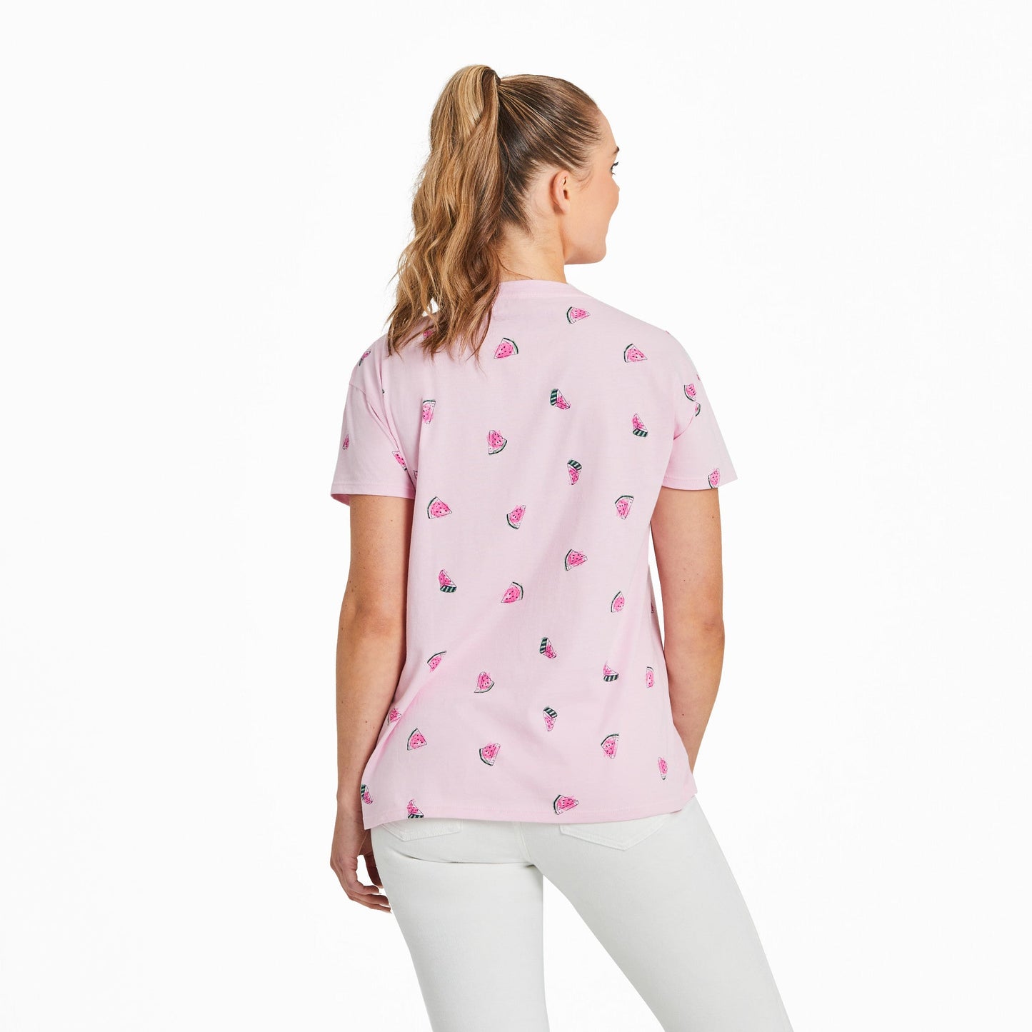 Women's Watermelon Slice Pattern Crusher-LITE Easy Vee