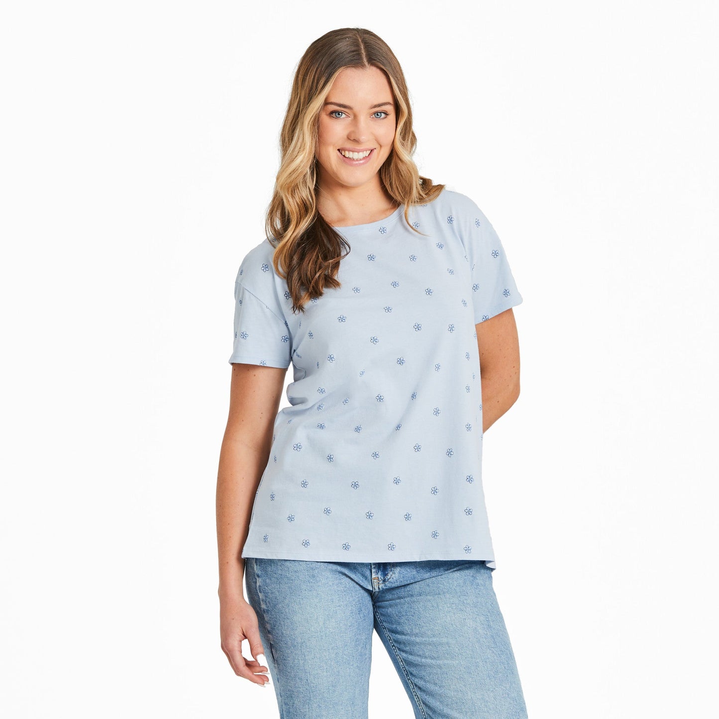 Women's Daisy Ditsy Pattern Crusher-LITE Easy Tee
