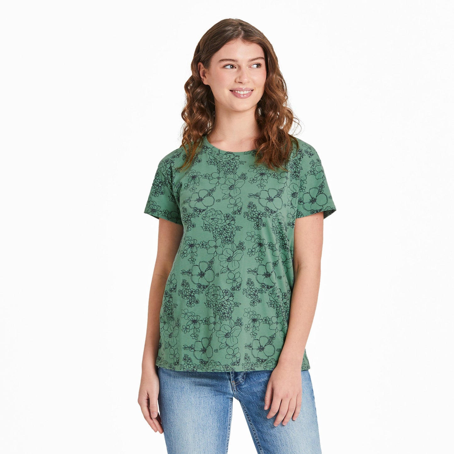 Women's Floral Garden Pattern Crusher-LITE Easy Tee