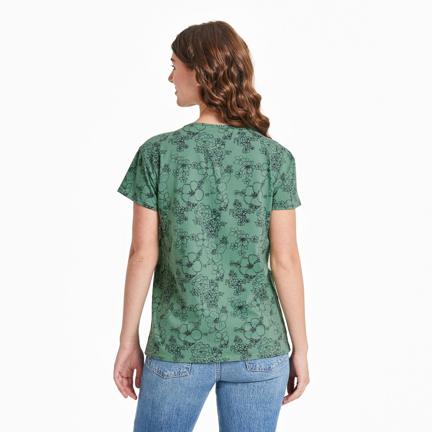 Women's Floral Garden Pattern Crusher-LITE Easy Tee