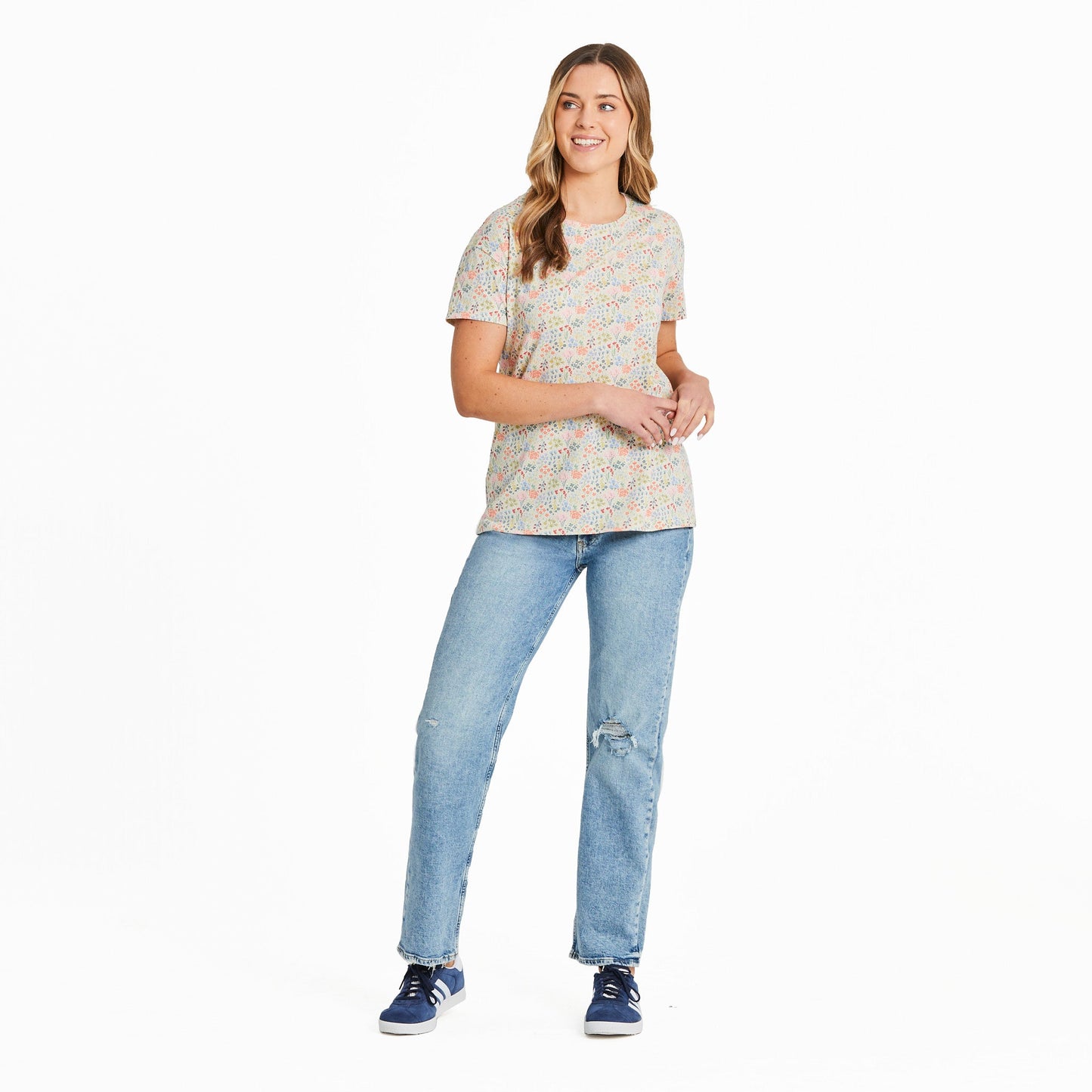 Women's Bouquet Garden Pattern Crusher-LITE Easy Tee