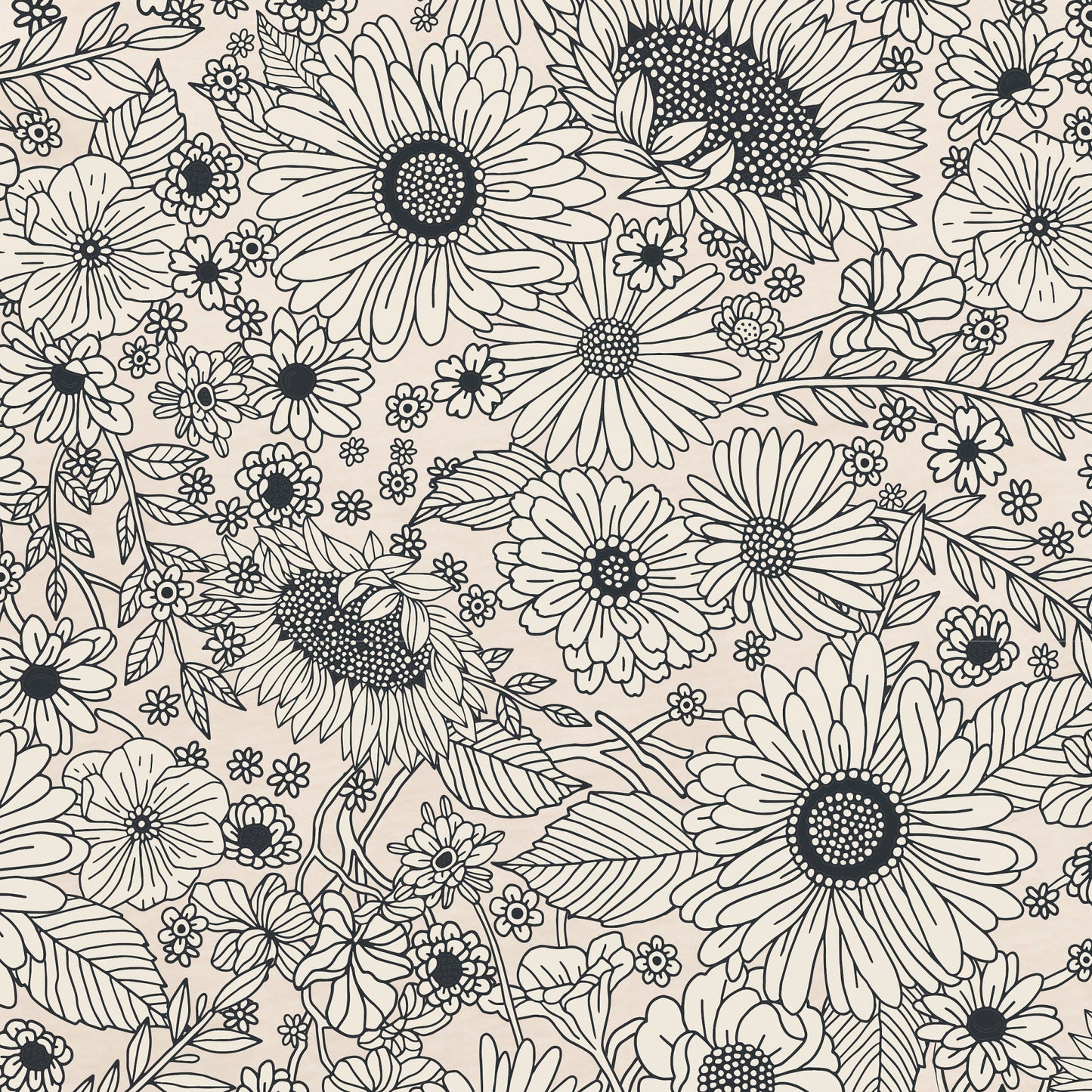 Women's Sunshine Floral Pattern Short Sleeve Crusher Boxy Tee