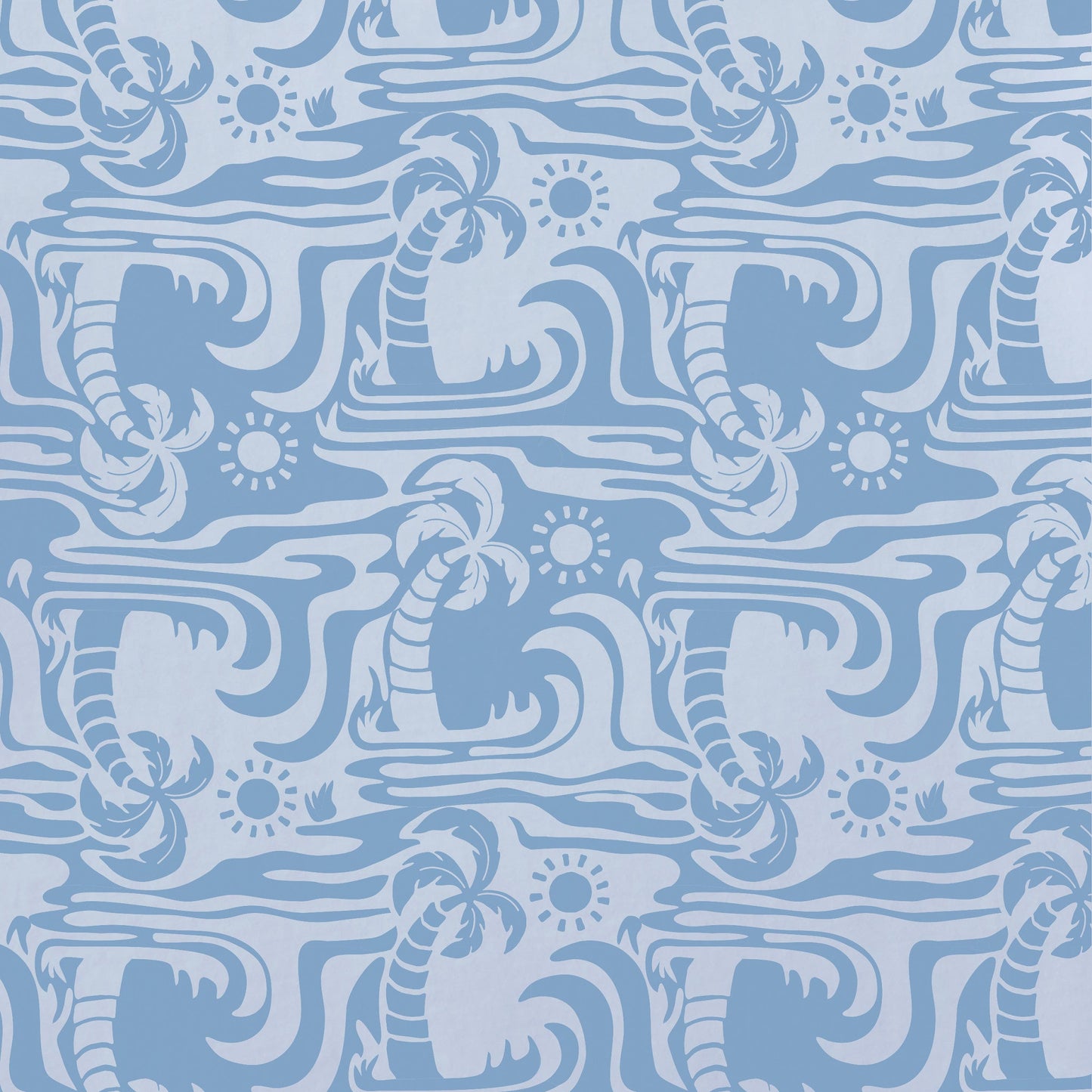 Women's Day In Paradise Pattern Short Sleeve Crusher Boxy Tee